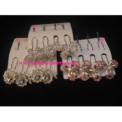 Bridal Rhinestone Mini Hair Pin (4pcs)